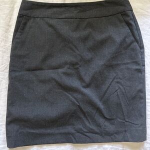Banana Republic dark grey pencil skirt mid length